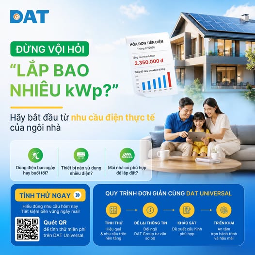 HÓA ĐƠN ĐIỆN CAO: ĐỪNG VỘI HỎI “LẮP BAO NHIÊU KWP?”