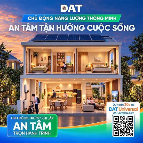 CHỦ ĐỘNG NĂNG LƯỢNG THÔNG MINH, AN TÂM TẬN HƯỞNG CUỘC SỐNG