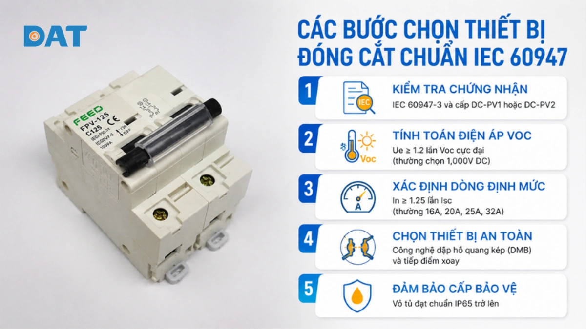 5 bước kiểm tra và lựa chọn thiết bị đóng cắt chuẩn IEC 60947.webp