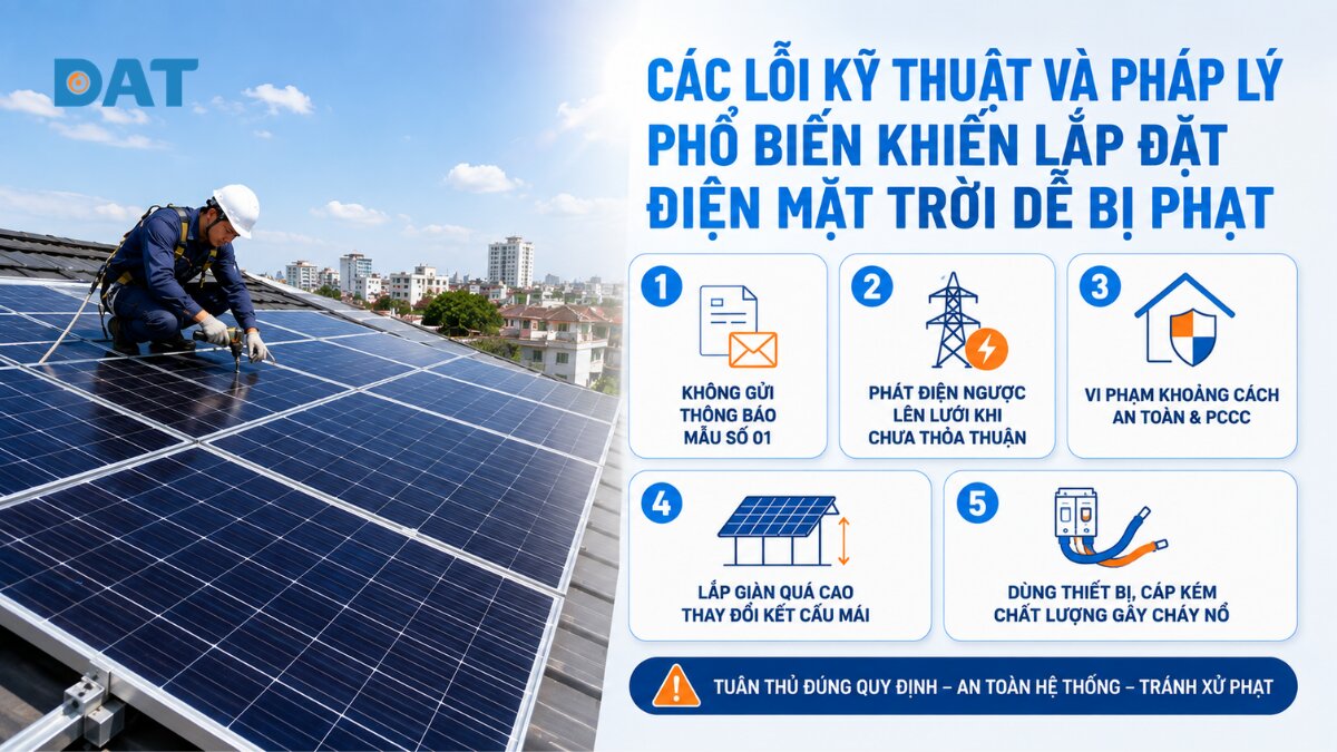 5 lỗi kỹ thuật và pháp lý khiến việc lắp đặt điện mặt trời dễ bị phạ.jpg