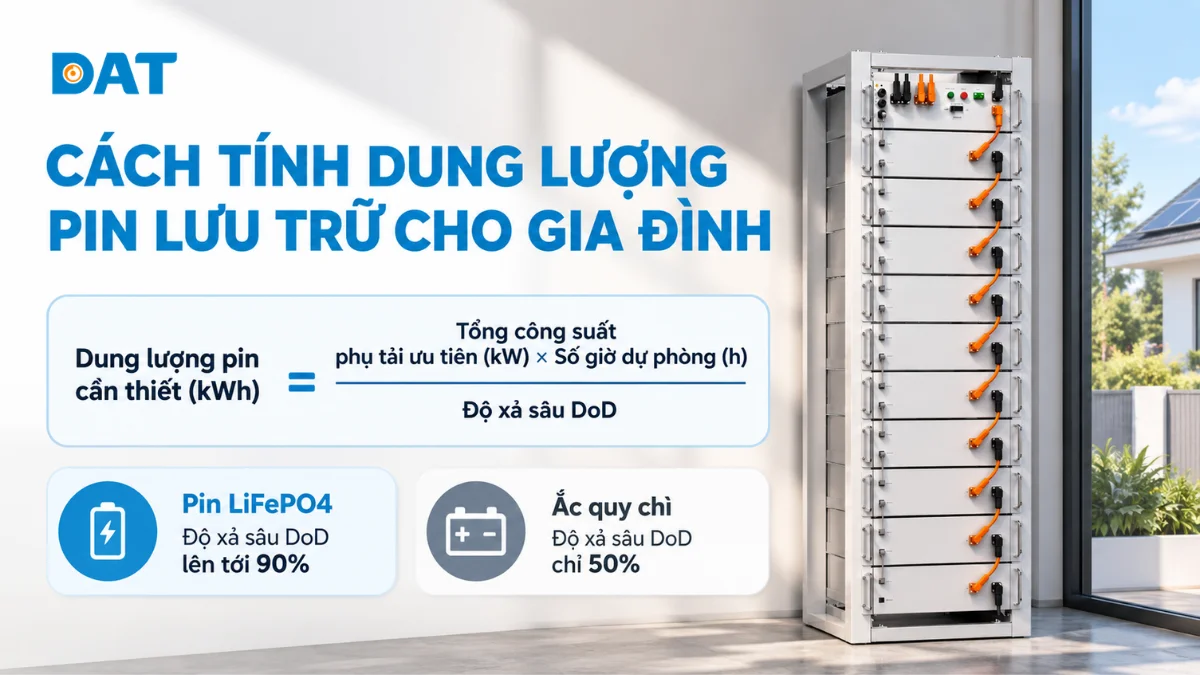 Cách tính dung lượng pin lưu trữ phù hợp với quy mô gia đình.webp