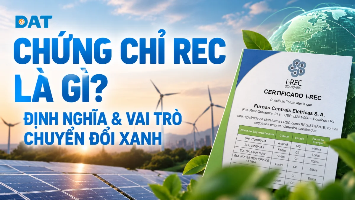 Chứng chỉ REC là gì? Định nghĩa & vai trò chuyển đổi xanh