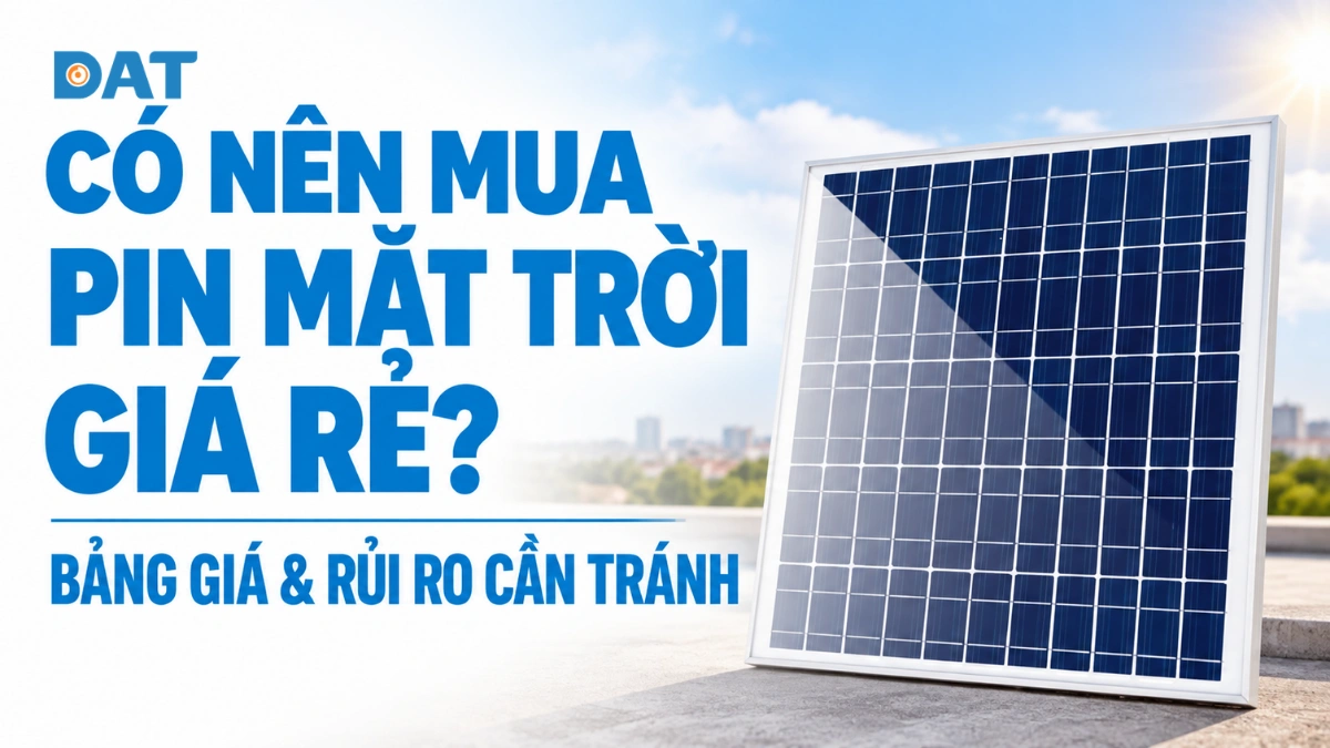 Có nên mua pin mặt trời giá rẻ? Lưu ý khi chọn Solar Panel
