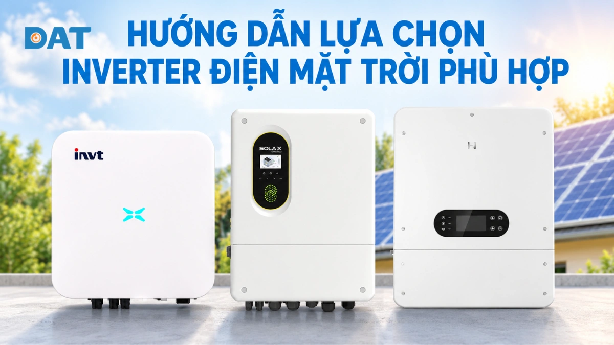 Hướng dẫn lựa chọn inverter điện mặt trời cuối năm 2026