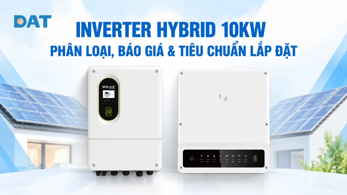 Inverter hybrid 10kW phân loại, báo giá & tiêu chuẩn lắp đặt