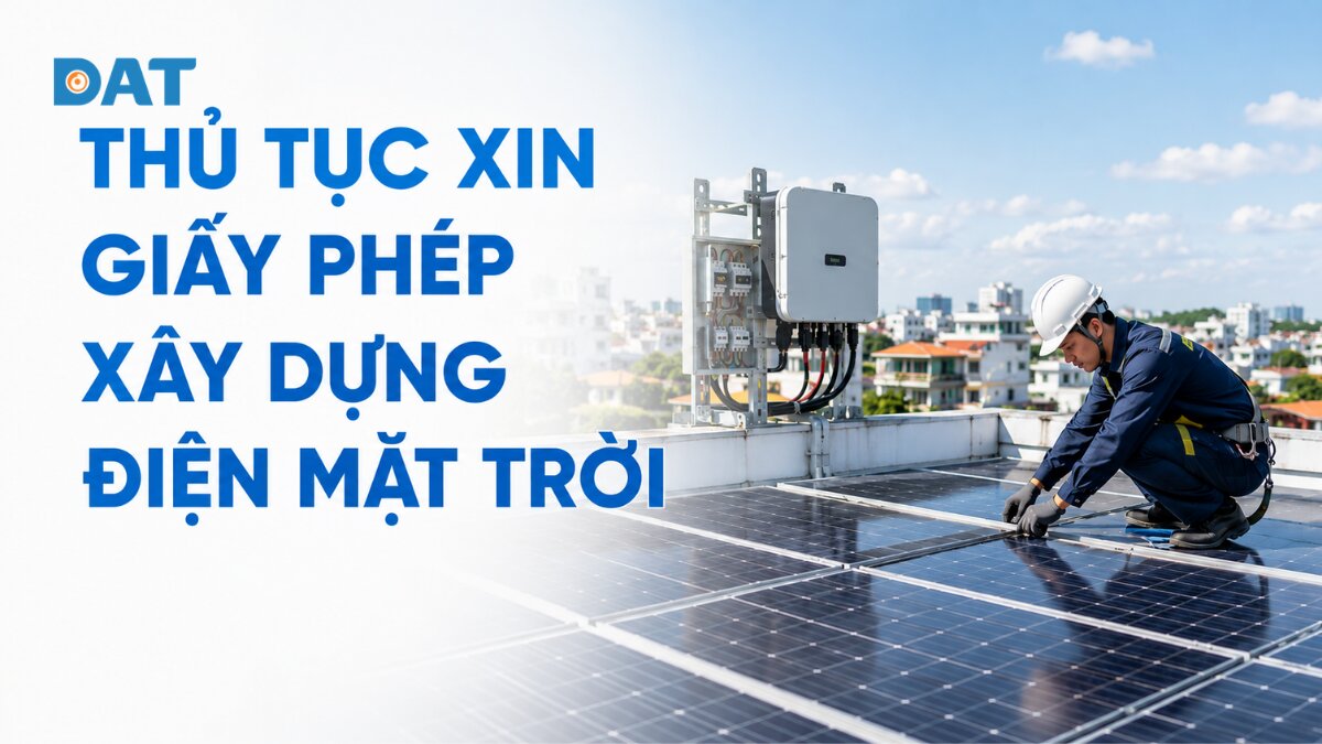 Lắp điện mặt trời áp mái cần xin giấy phép xây dựng không?