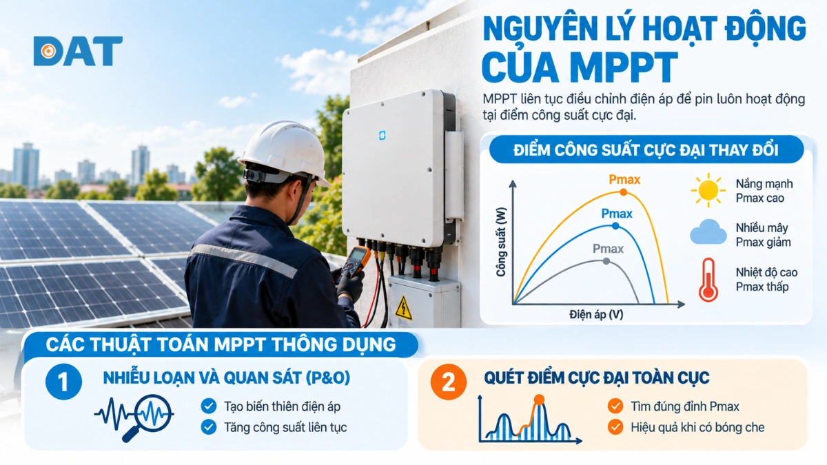 Nguyên lý hoạt động của MPPT trong inverter điện mặt trời.webp