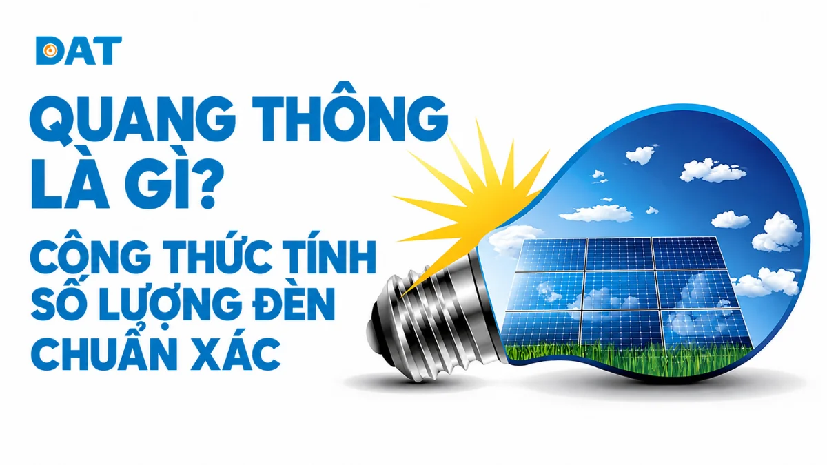 Quang thông là gì? Công thức tính số lượng đèn chuẩn xác