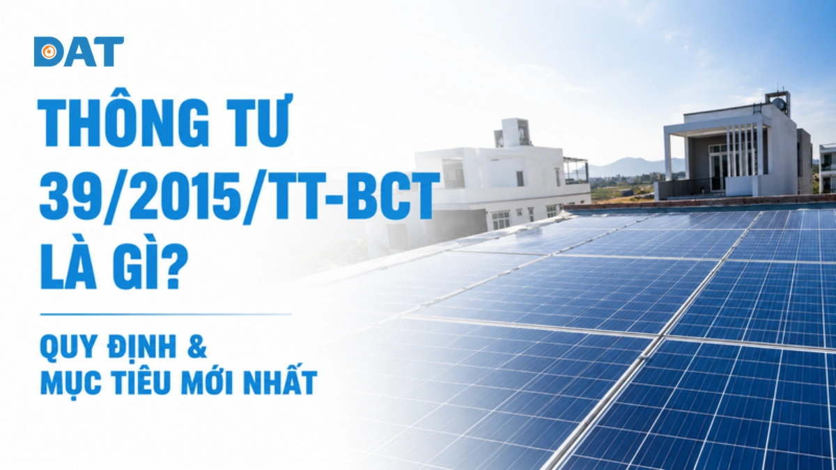 Thông tư 39/2015/TT-BCT là gì? Quy định & 3 yêu cầu bắt buộc